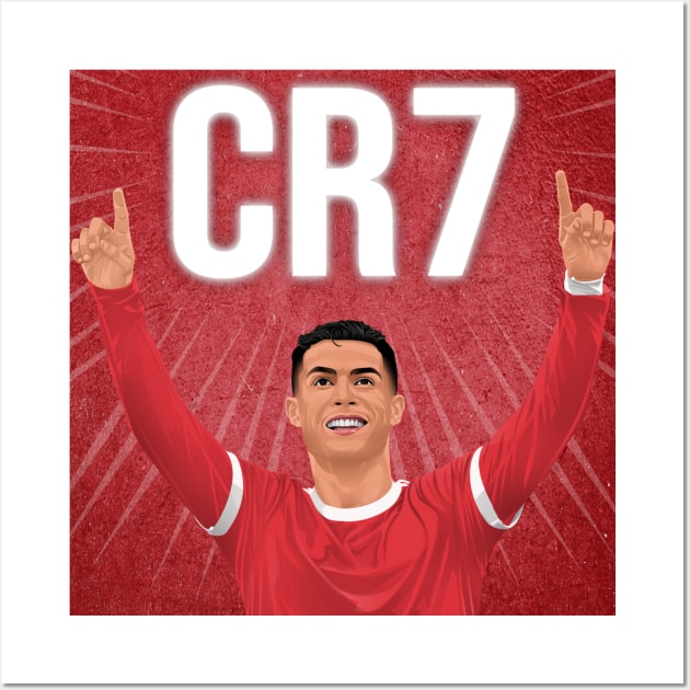 Cristiano Ronaldo Manchester United Wall Art by Arissetyo